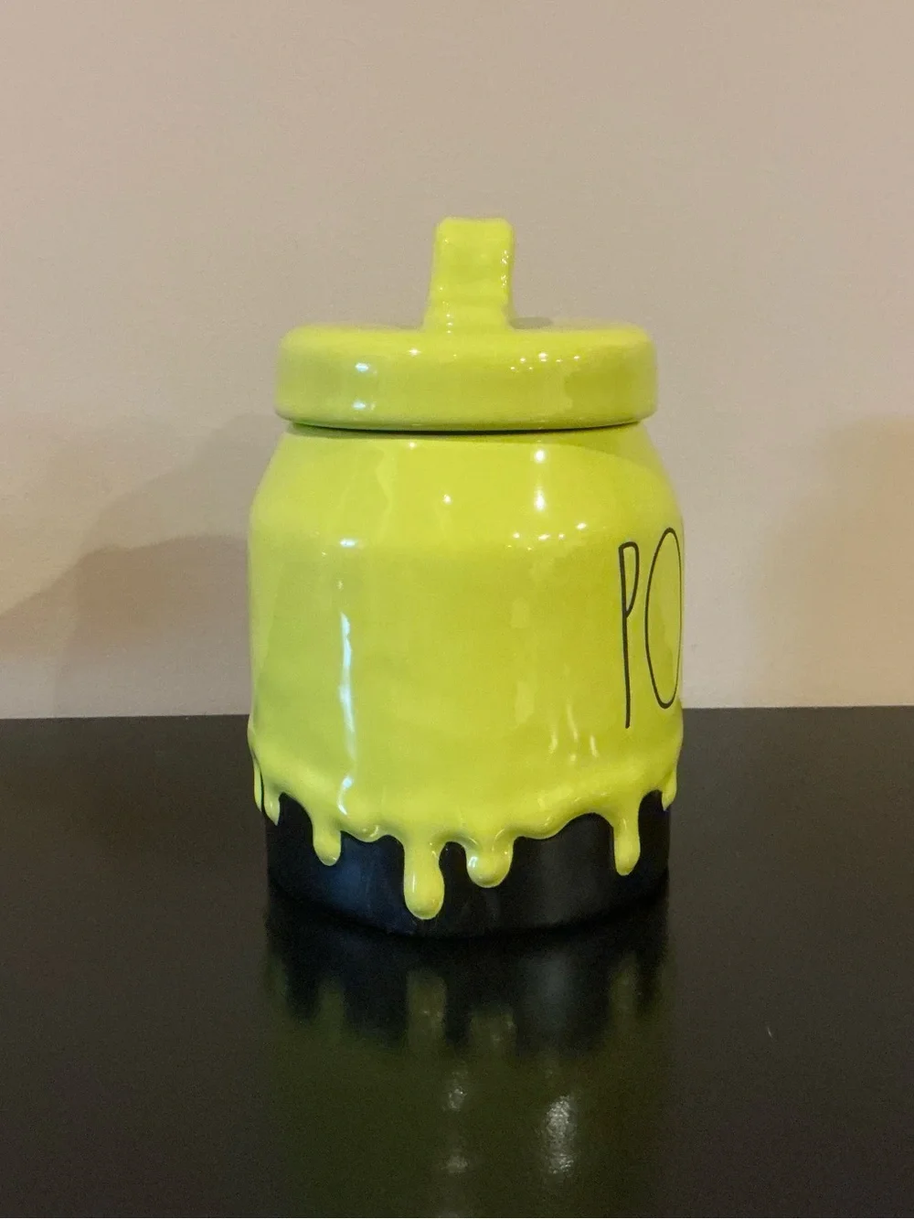 NWT Rae Dunn Dripping POISON Halloween Canister 👻